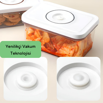 Vakumio™ - Vakumlu Cam Saklama Kapları 3'lü set