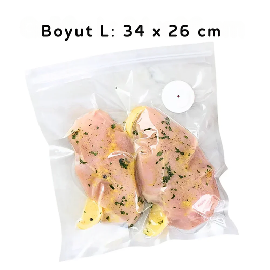 Vakumio™ Tazelik Poşetleri – 30 Parça (10S + 10M + 10L)